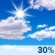 Gedeeltelijk bewolkt Gedeeltelijk bewolkt